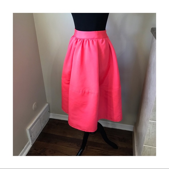 Express Hot Pink Full Circle Skirt - Picture 3 of 3